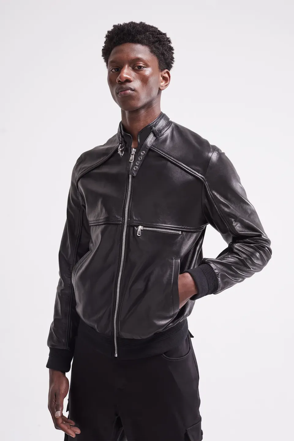 French Deal Advantage veste cuir agneau