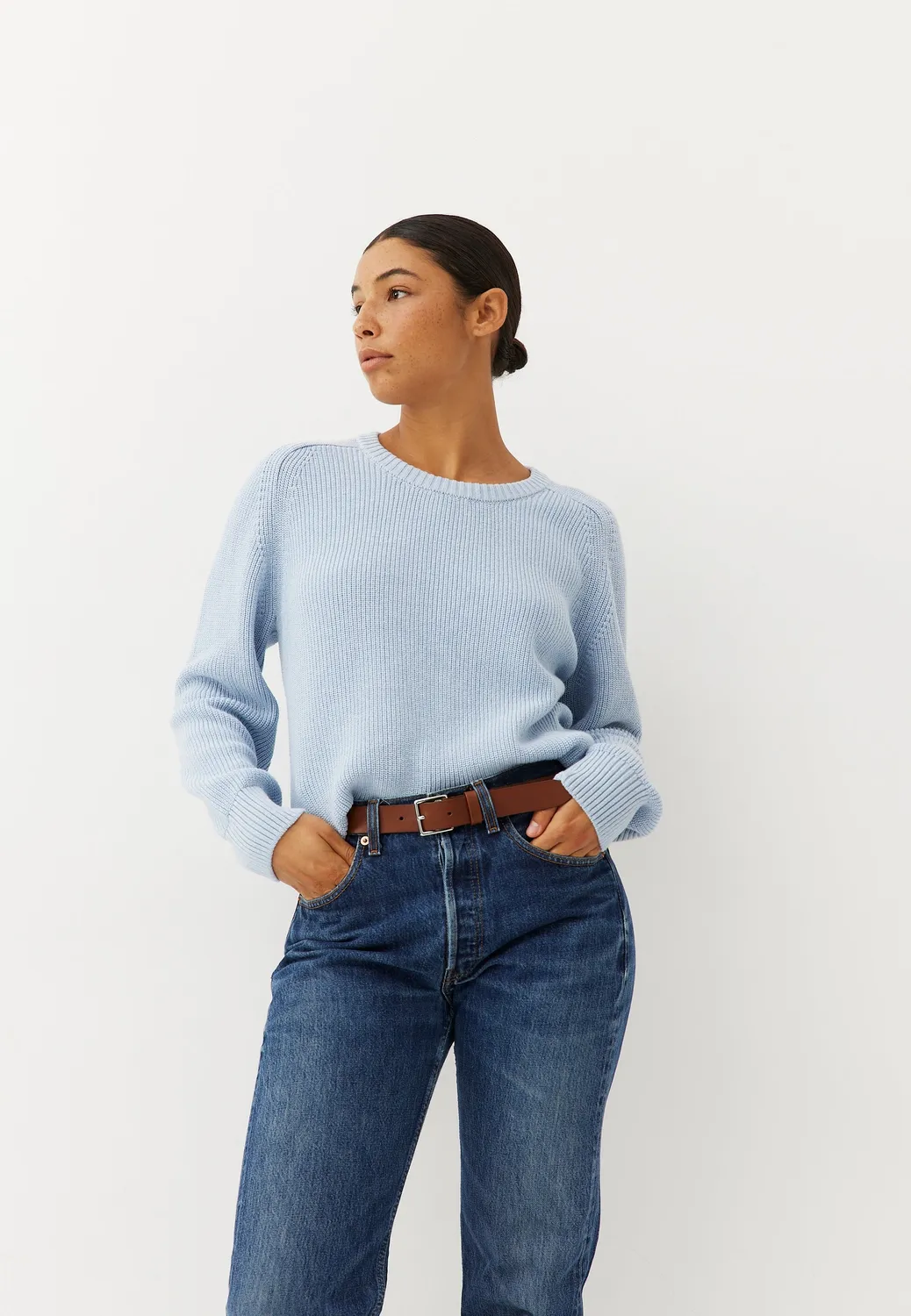Loom Le pull en coton pull maille perlée