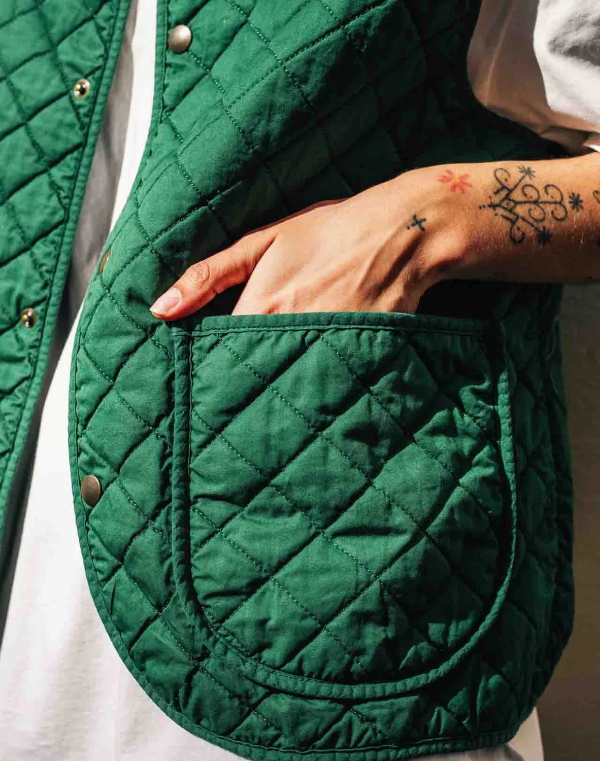 OLOW Vague à l'âme gilet sans manches vert