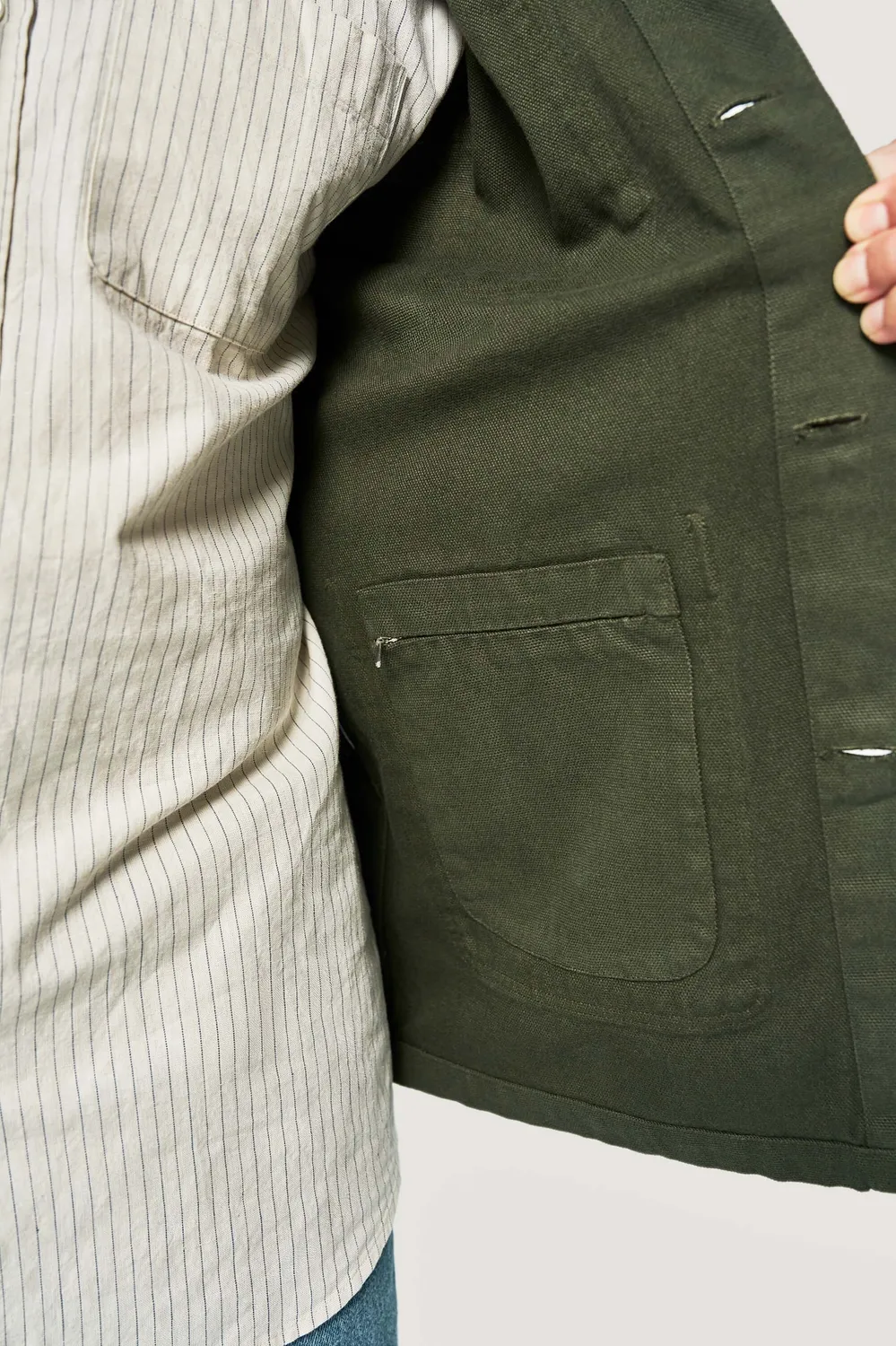 Loom La veste canevas travail beige mi-saison