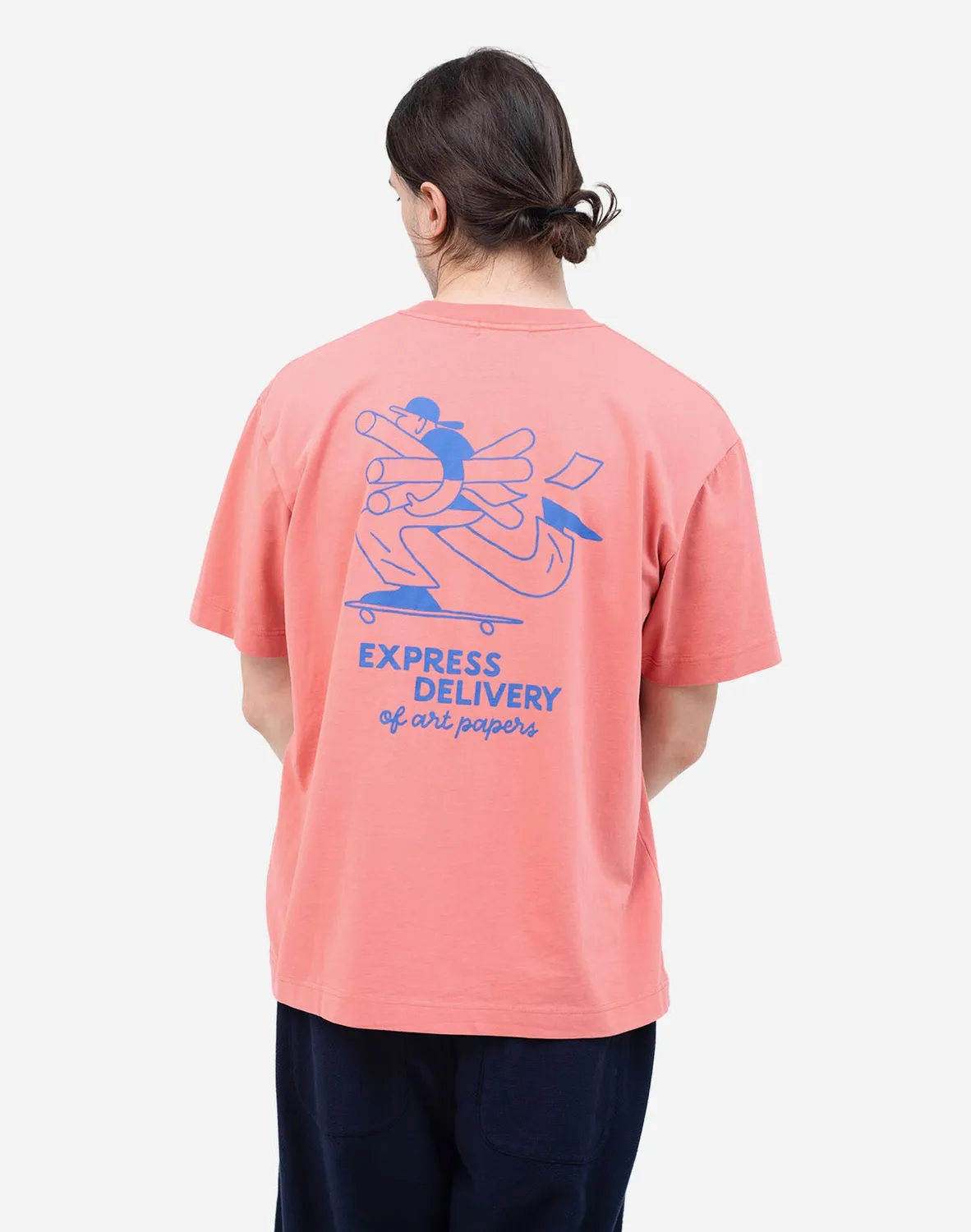 OLOW Cruiser t-shirt ample rose minéral coton bio
