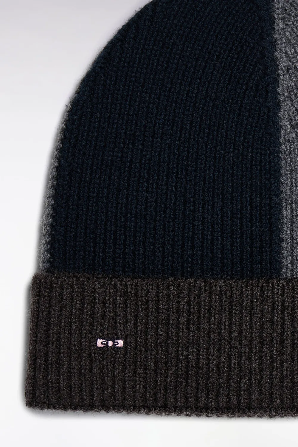 Eden Park Club Evolution bonnet homme gris laine côtelée