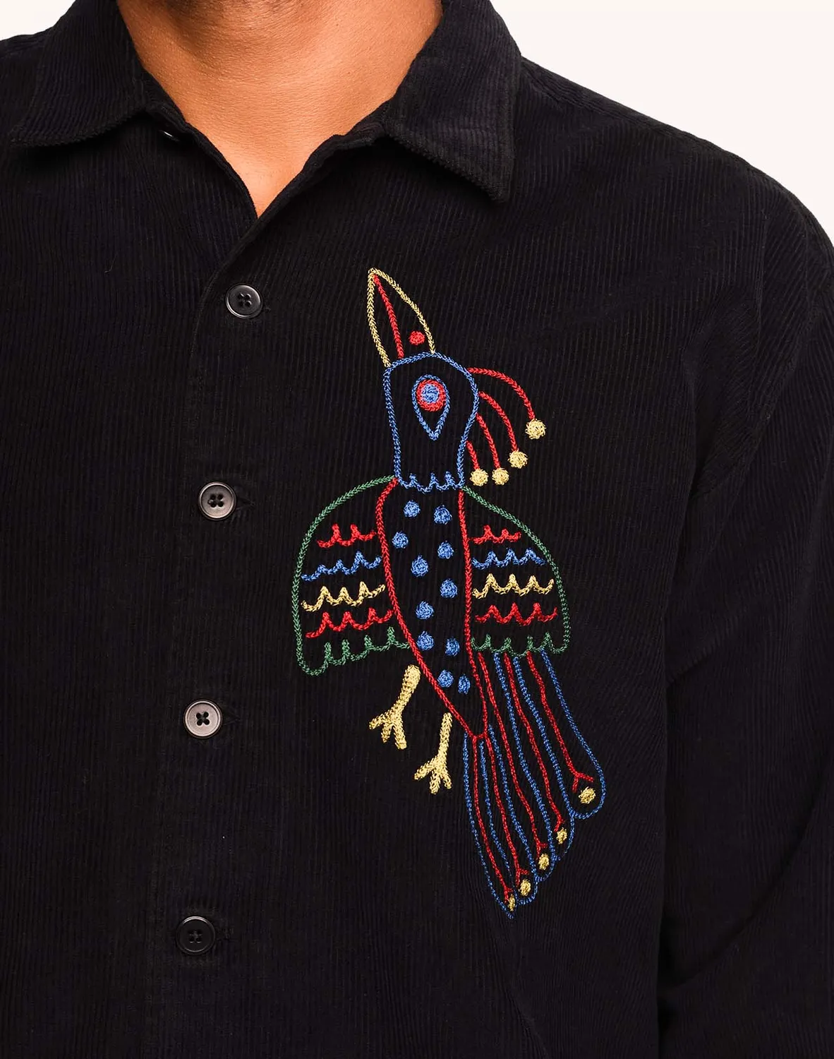 OLOW Decré Take Off chemise homme noir velours