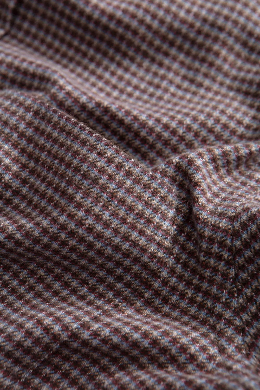 Edmmond Studios Glint Shirt chemise chocolat carreaux