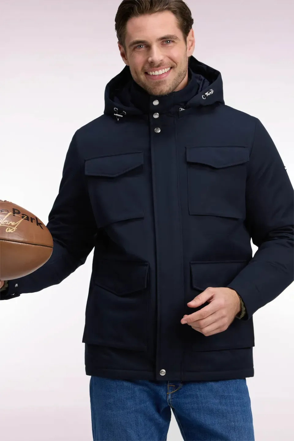 Eden Park Legend Rugby parka saharienne marine nylon