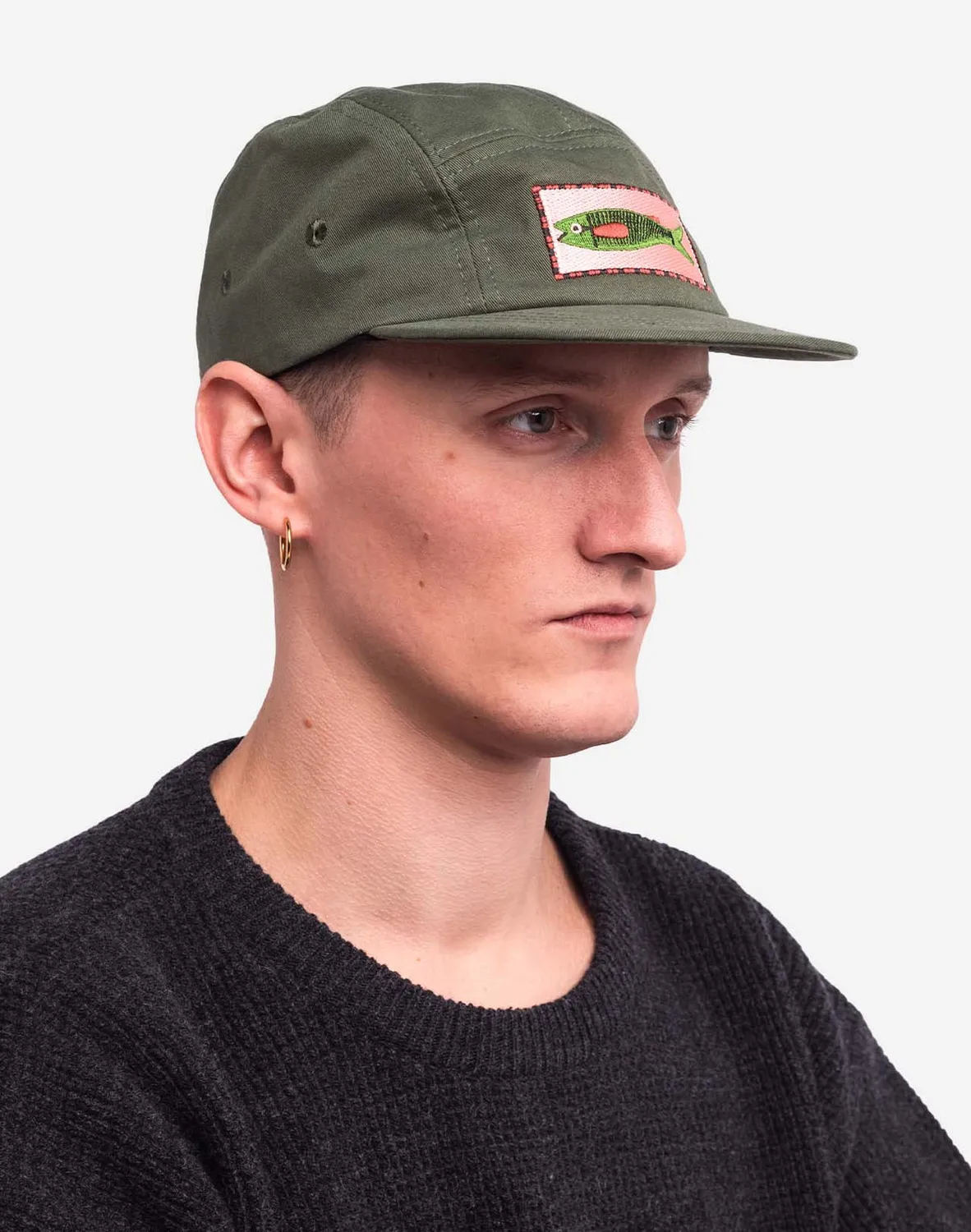 OLOW Pesq casquette kaki coton 5 panneaux