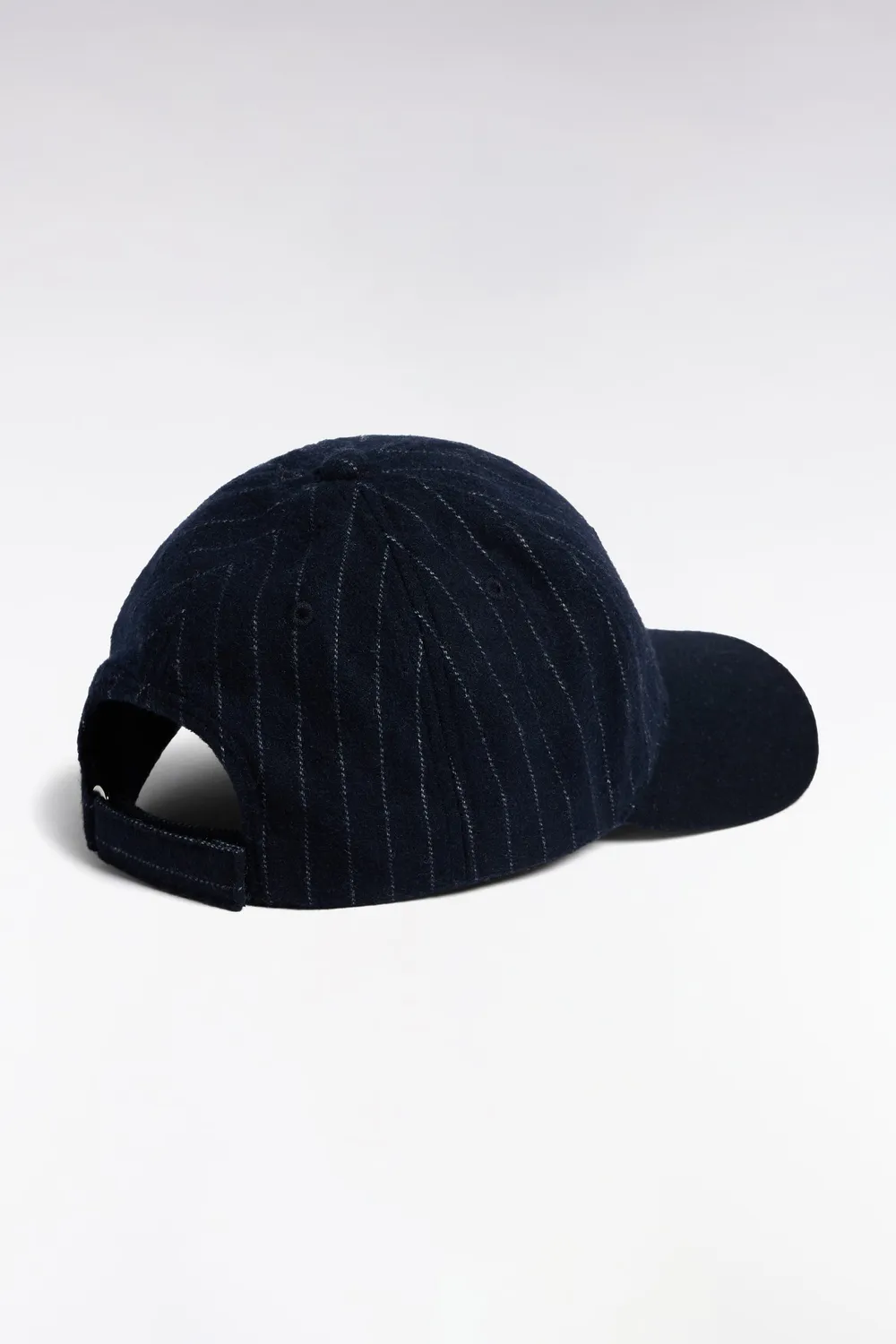 Eden Park College casquette drap de laine marine TU rayée