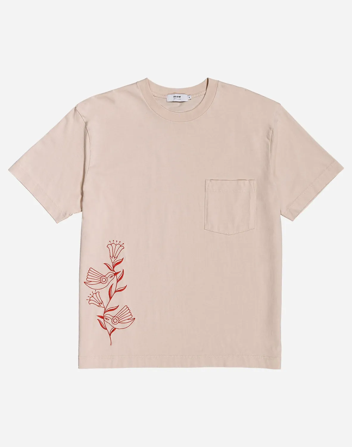 OLOW Hummingbirds t-shirt ample creme