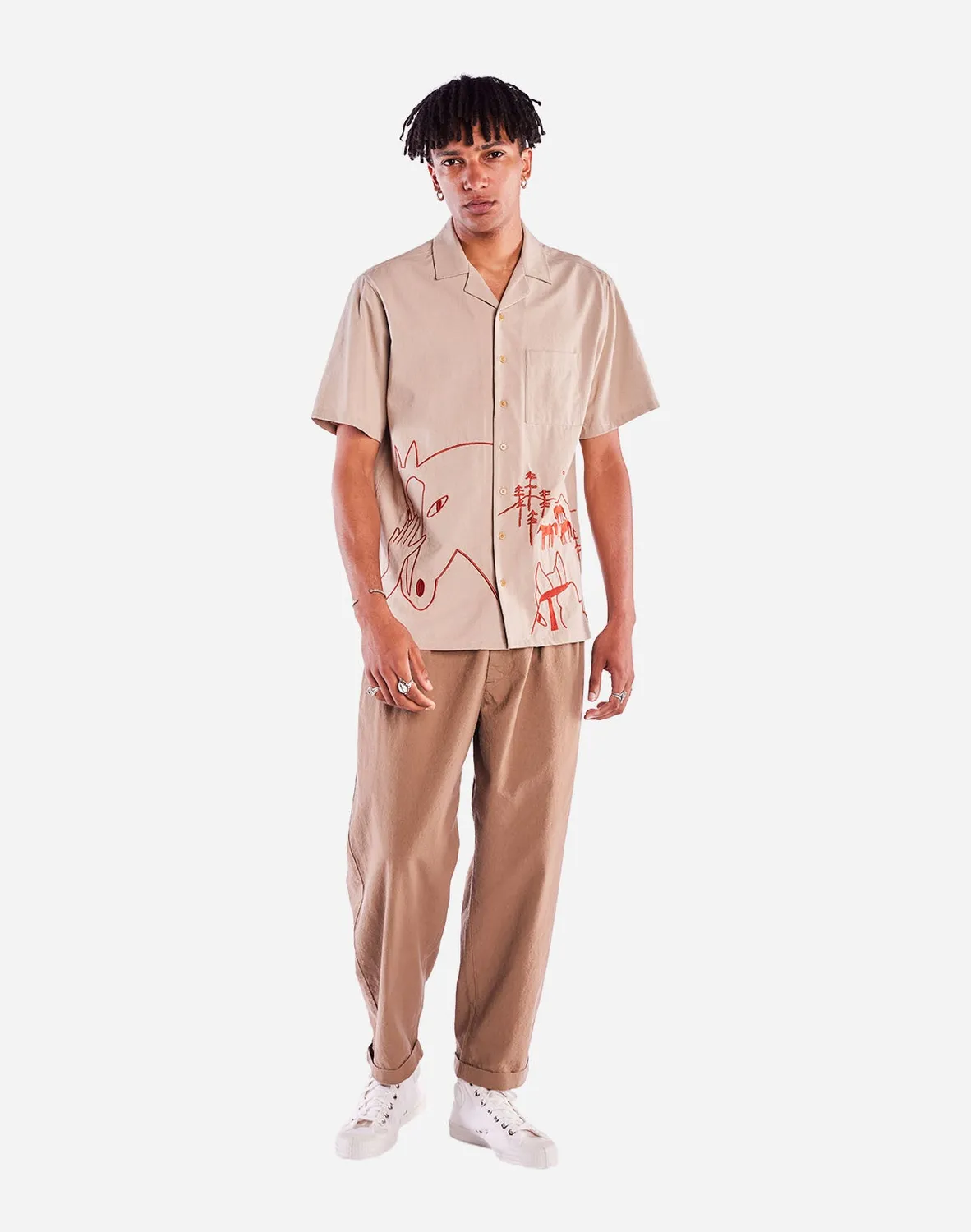 OLOW Aloha Hestur chemisette beige coton