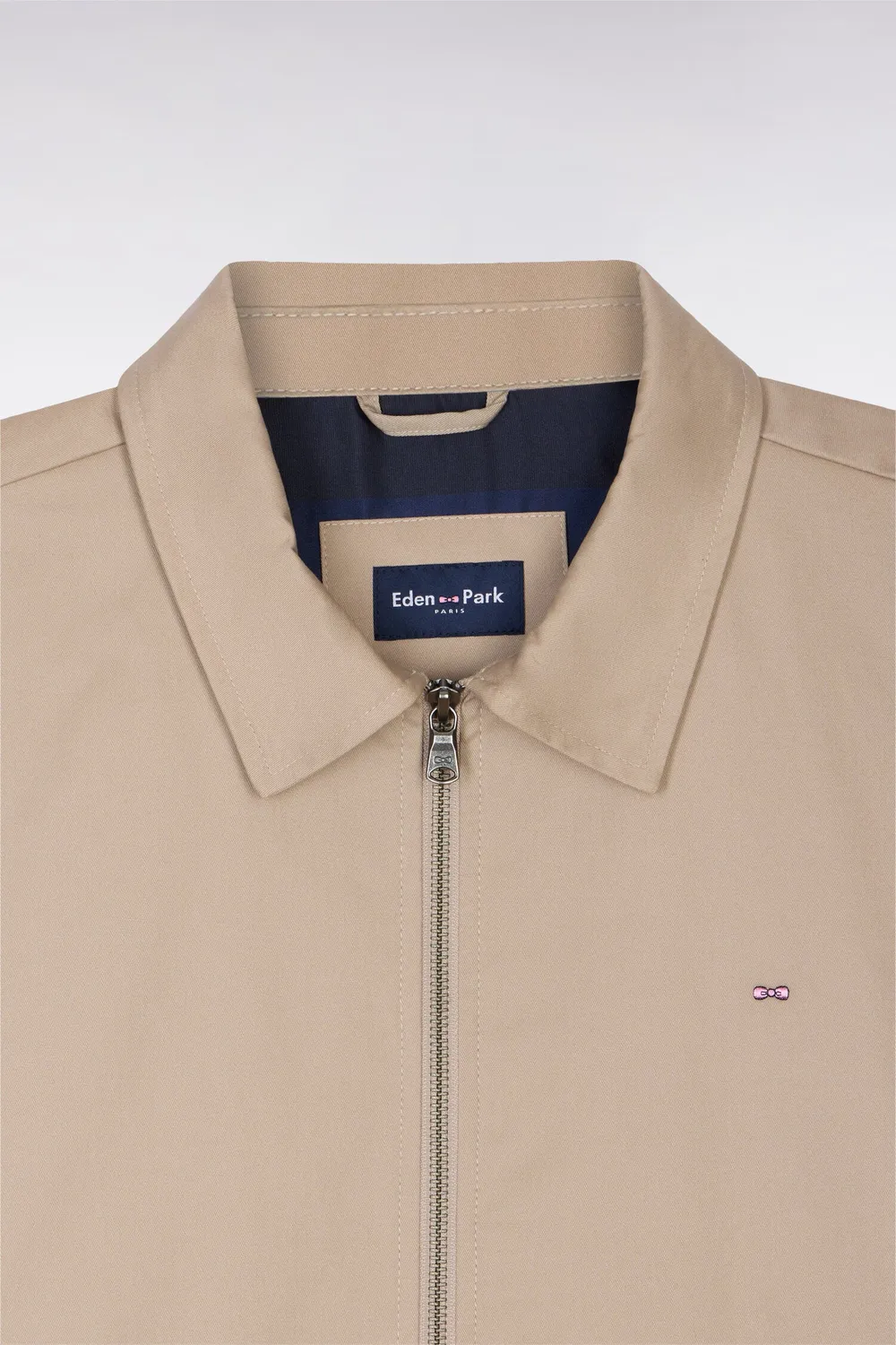 Eden Park blouson rembourré beige homme déperlant