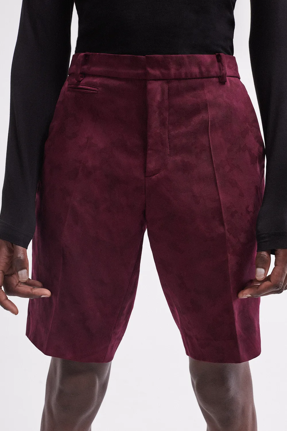French Deal Black Short short laine noir