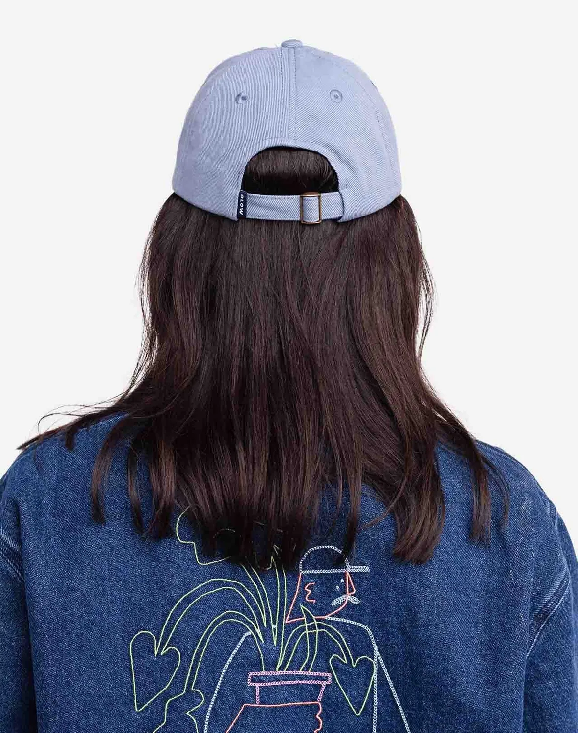 OLOW Signature casquette six panels bleu azur coton bio
