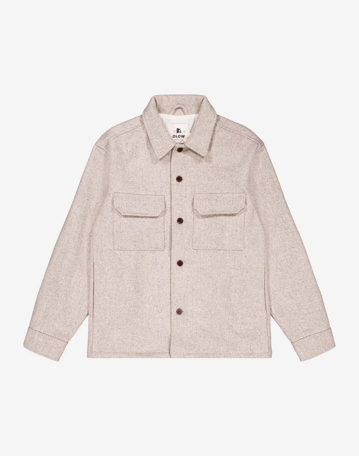 Olow Percy veste hiver beige laine