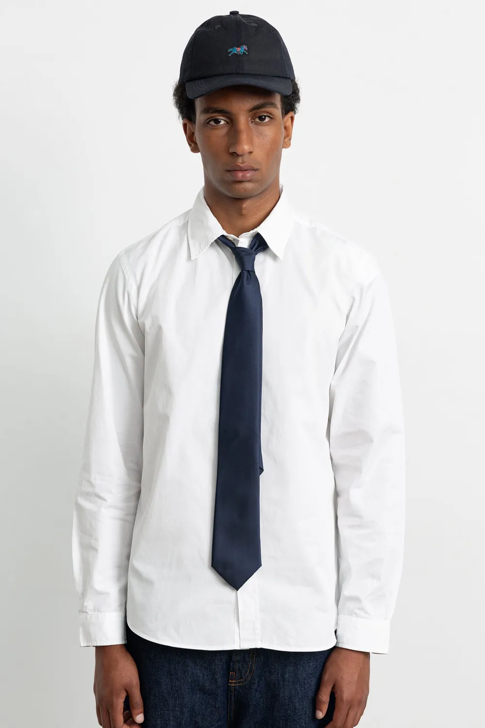 Edmmond Studios Brandless Shirt Plain White chemise homme blanche
