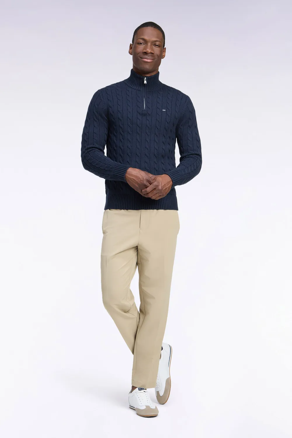 Eden Park Legend pantalon nylon stretch beige Modern