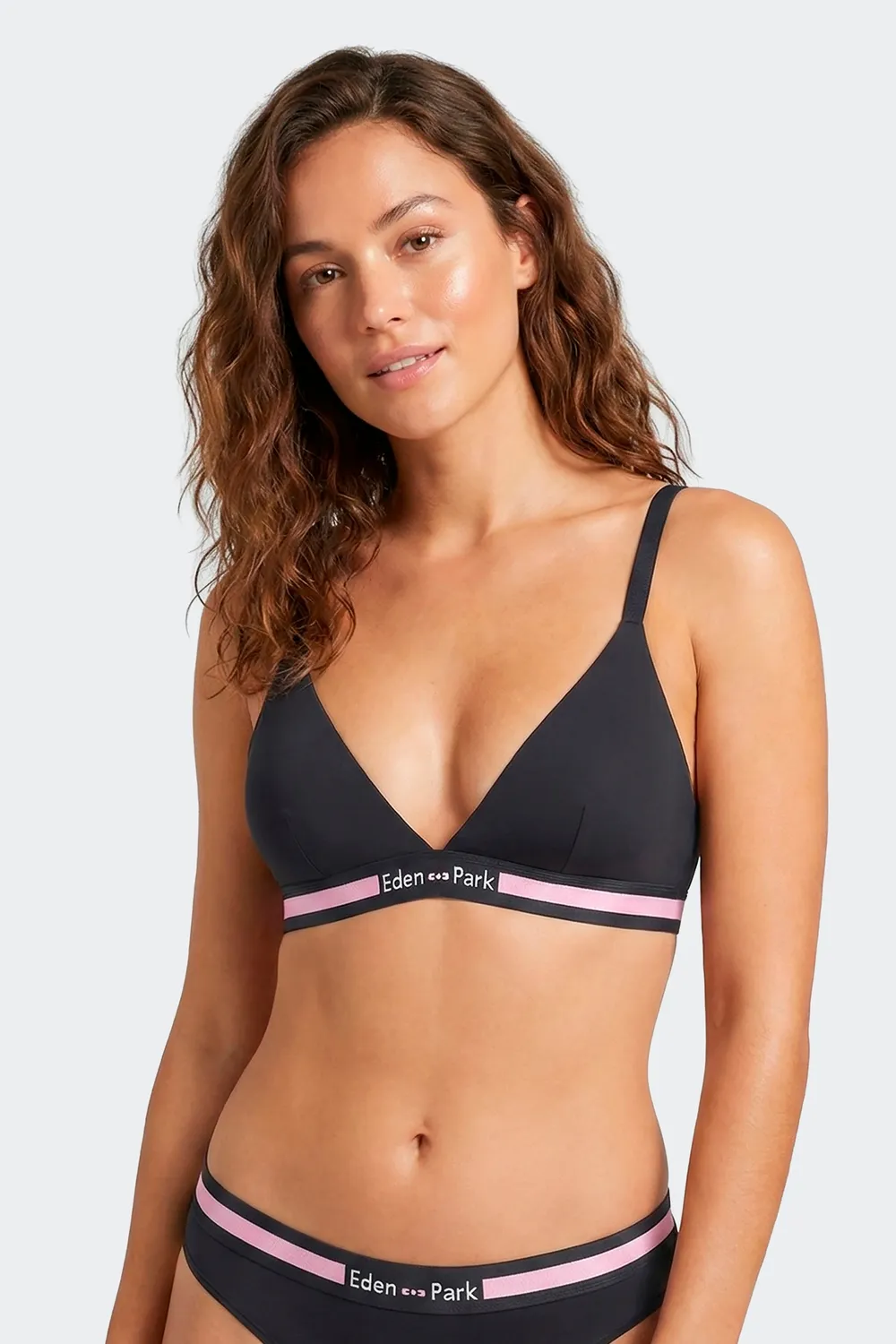 Eden Park soutien-gorge triangle coton stretch marine