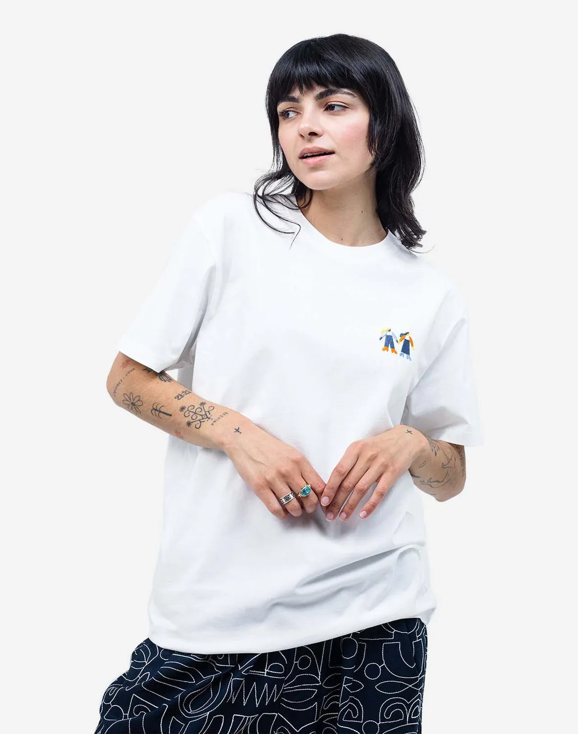 OLOW Life T-shirt coton bio écru imprimé couleur