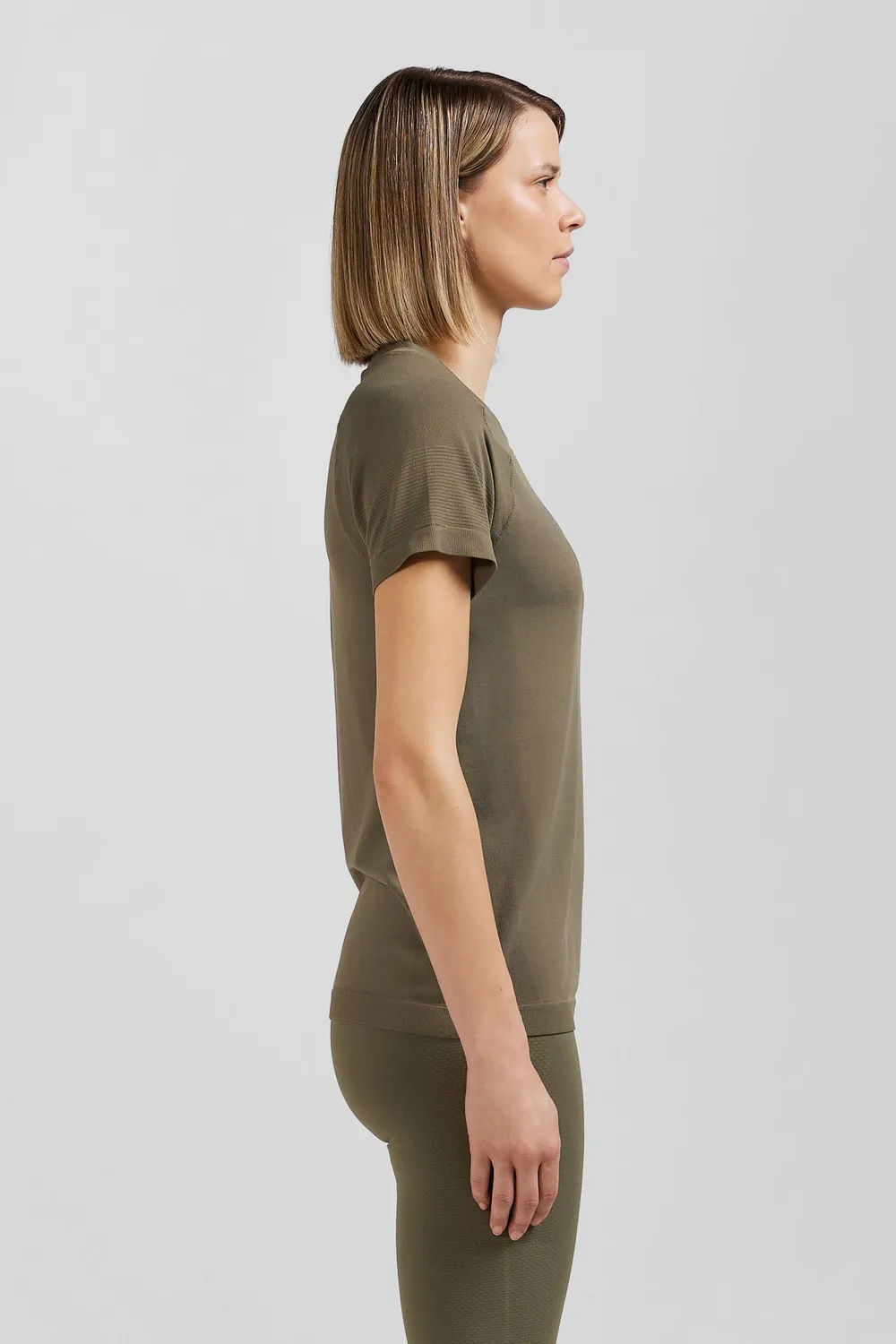 Eden Park t-shirt sport femme kaki polyamide slim