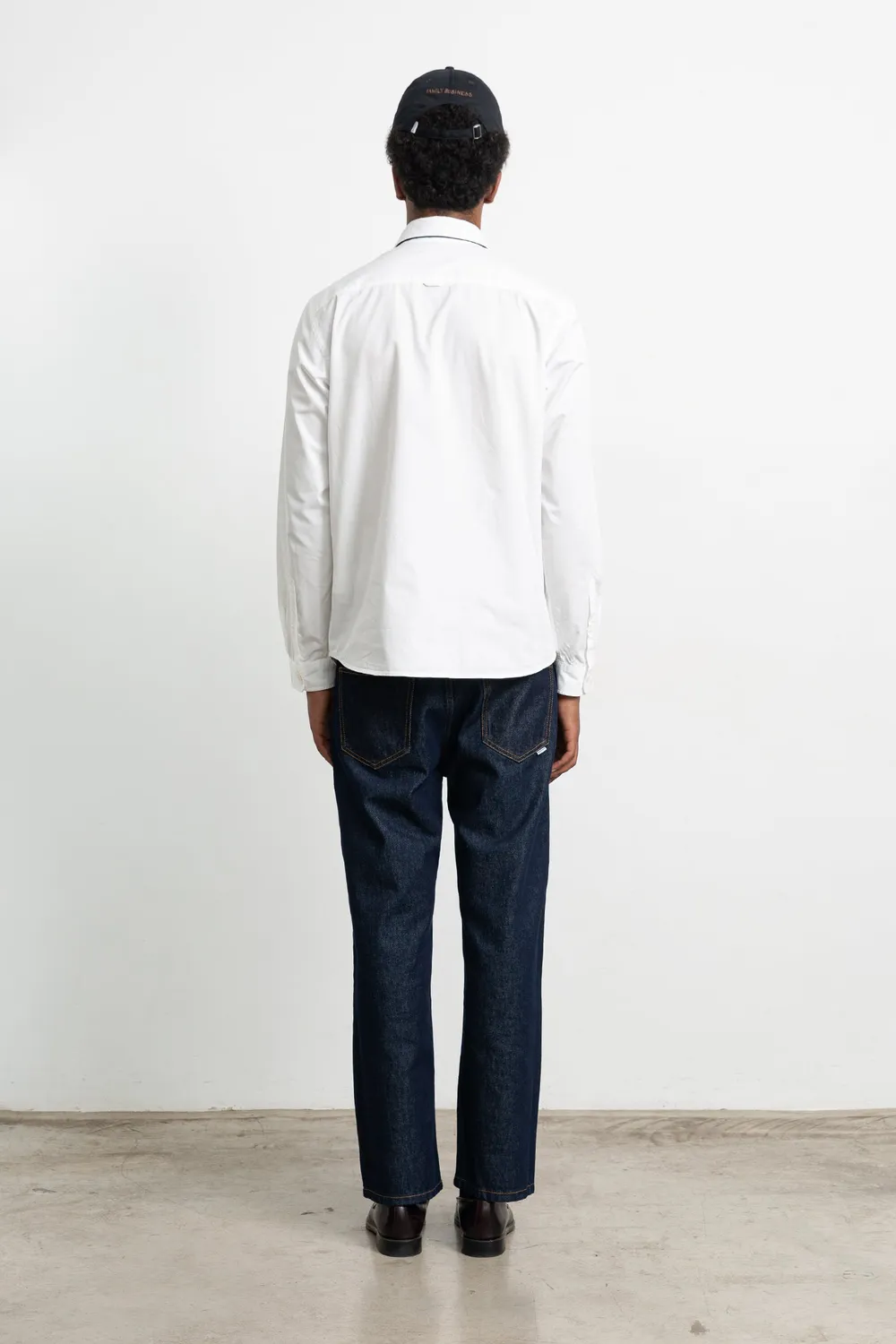 Edmmond Studios Brandless Shirt Plain White chemise homme blanche
