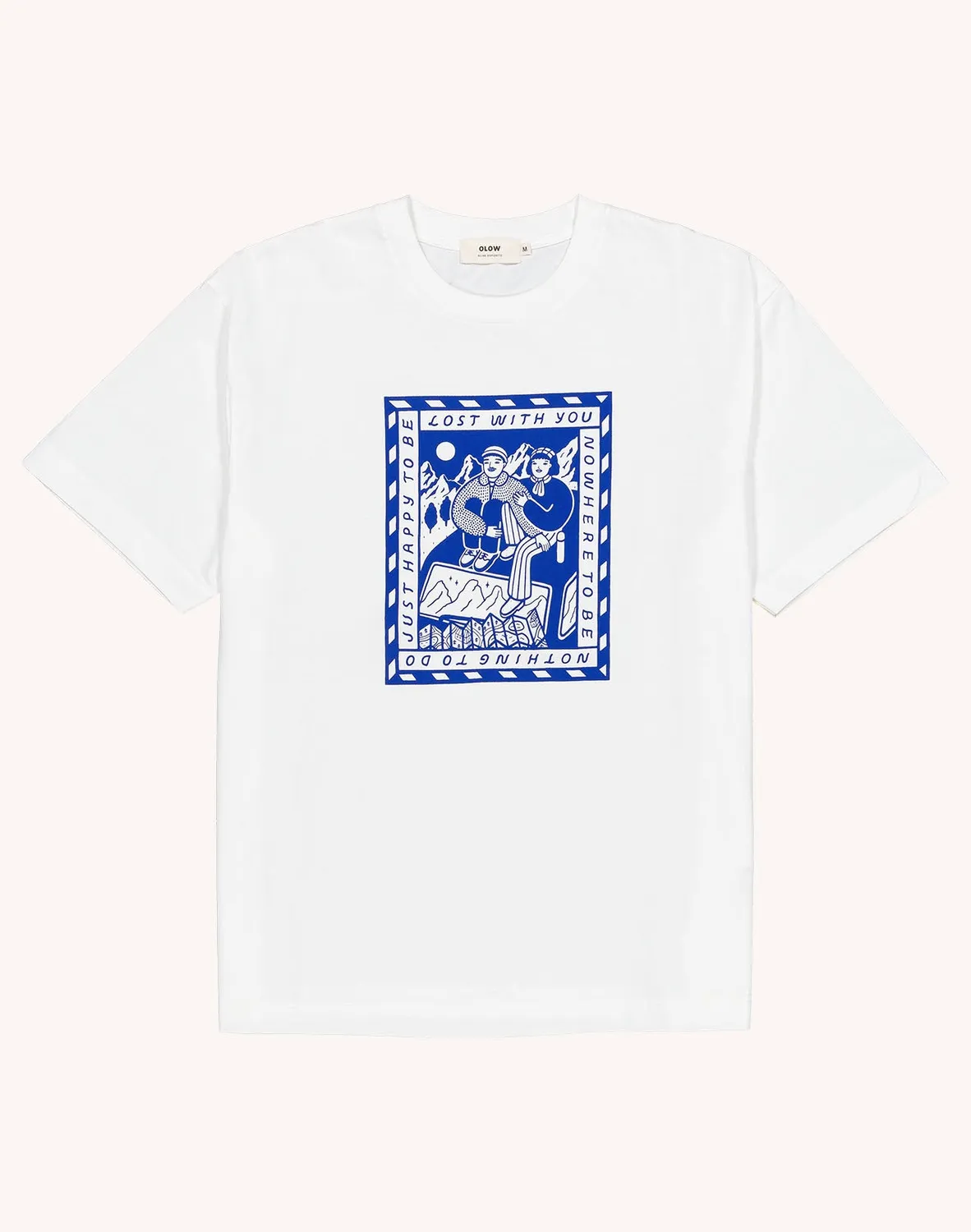 OLOW Lost With You t-shirt homme écru coton bio