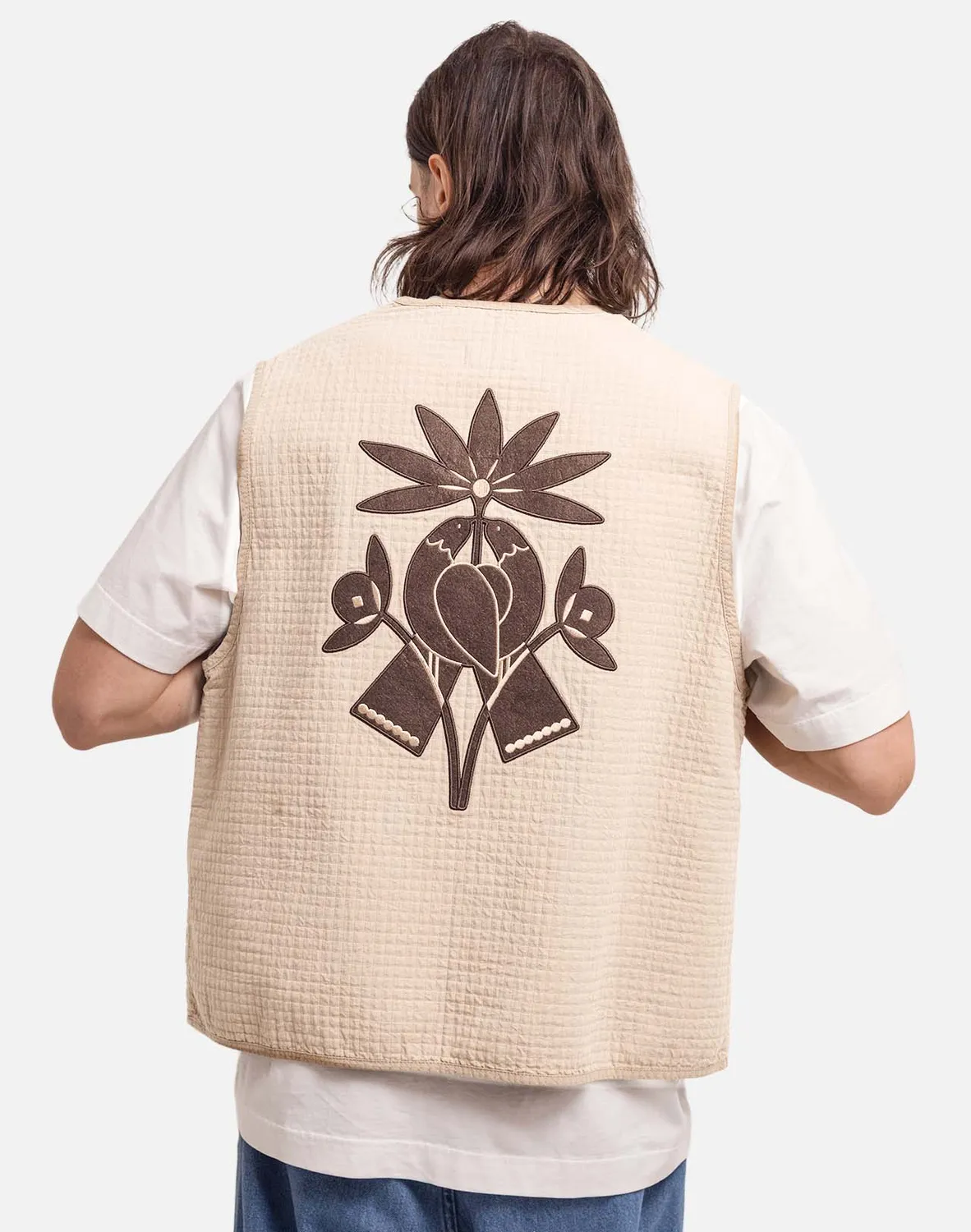 OLOW Menzel Amor veste sans manche sable molleton