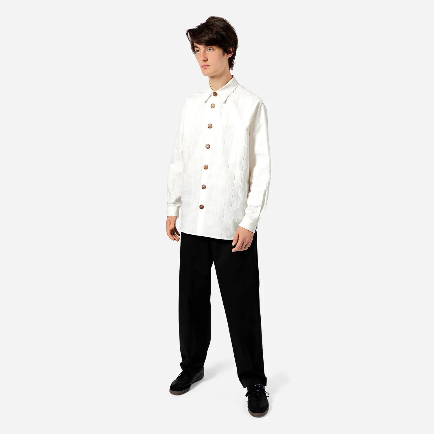 Labrum White Jacquard Monogram chemise homme blanche jacquard