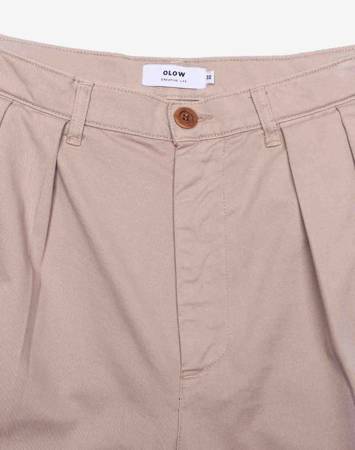 Olow Sembo pantalon beige ample coton
