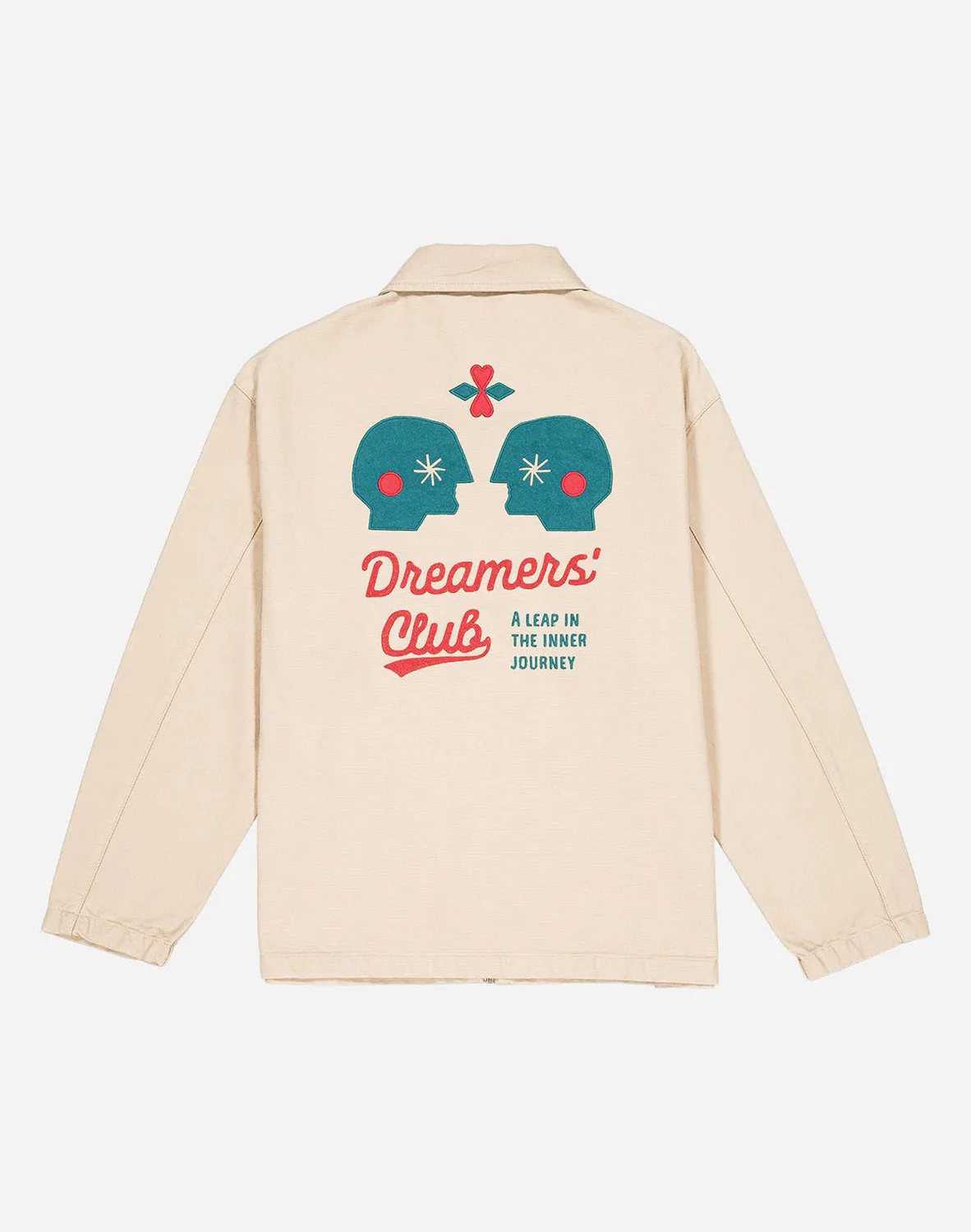 OLOW Barry Dreamers veste zippée sable toile coton