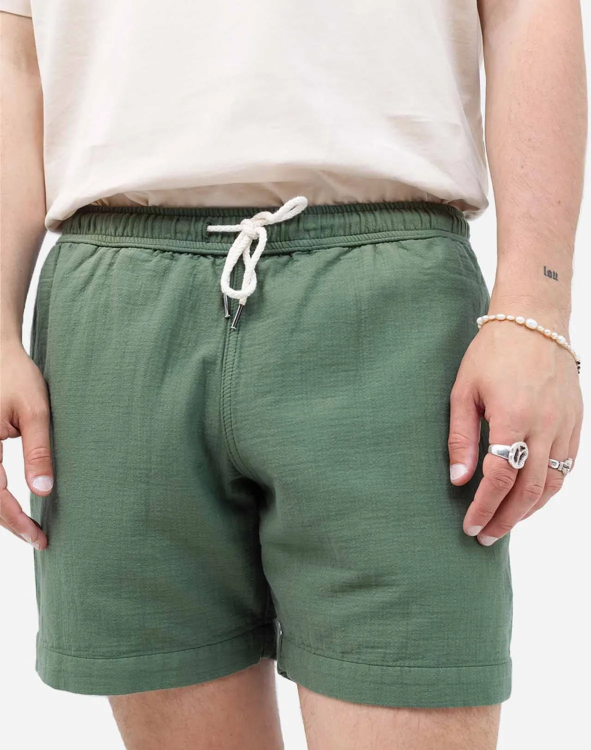 OLOW Bodhi short ample vert olive coton