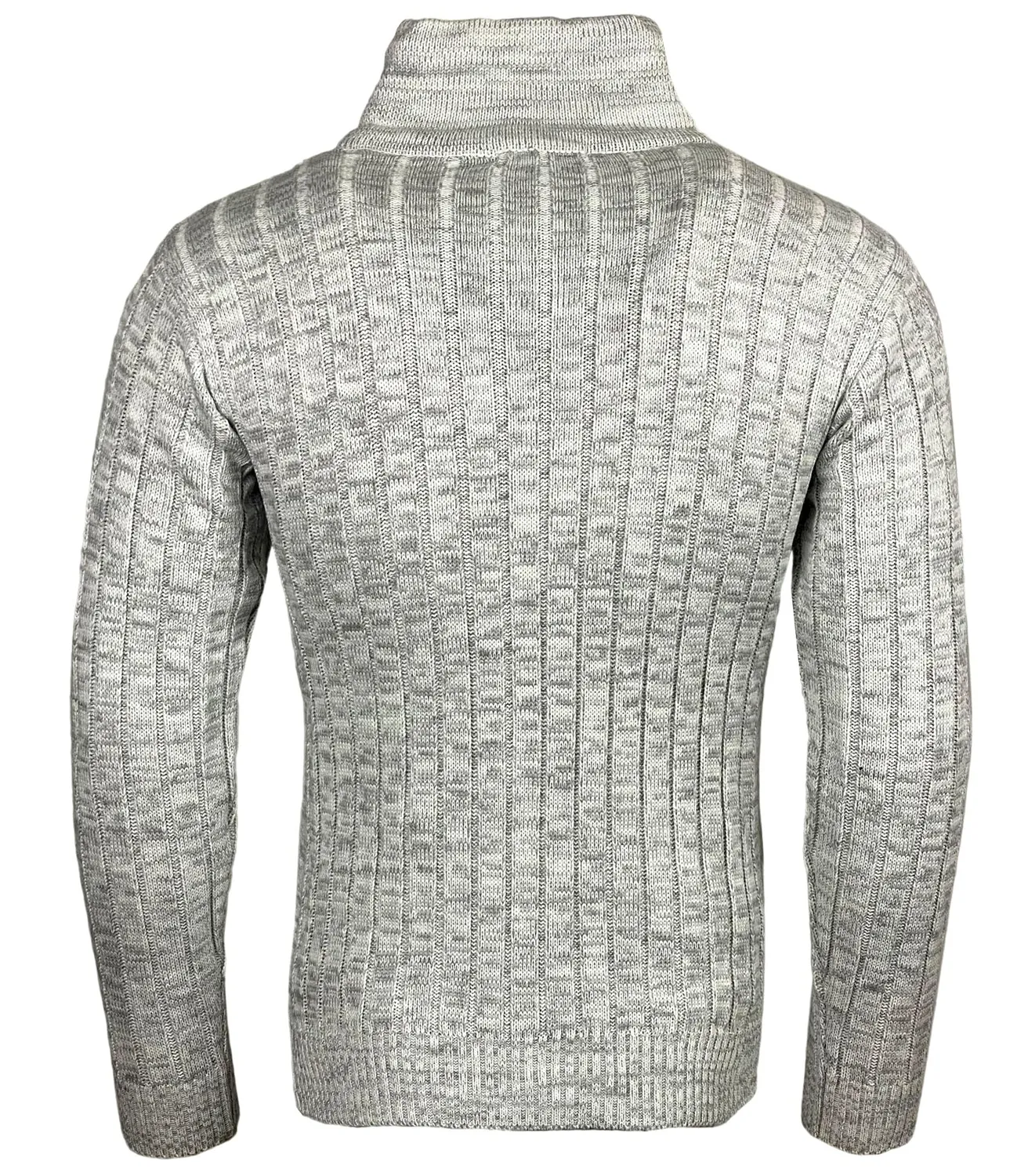 Subliminal Mode BX292 pull homme col montant gris foncé