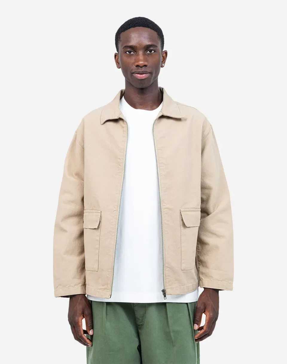 OLOW Barry Dreamers veste zippée sable toile coton