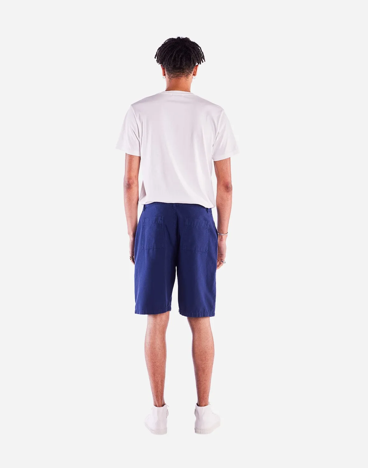 Olow Gyver short bleu outremer coton bio 280g