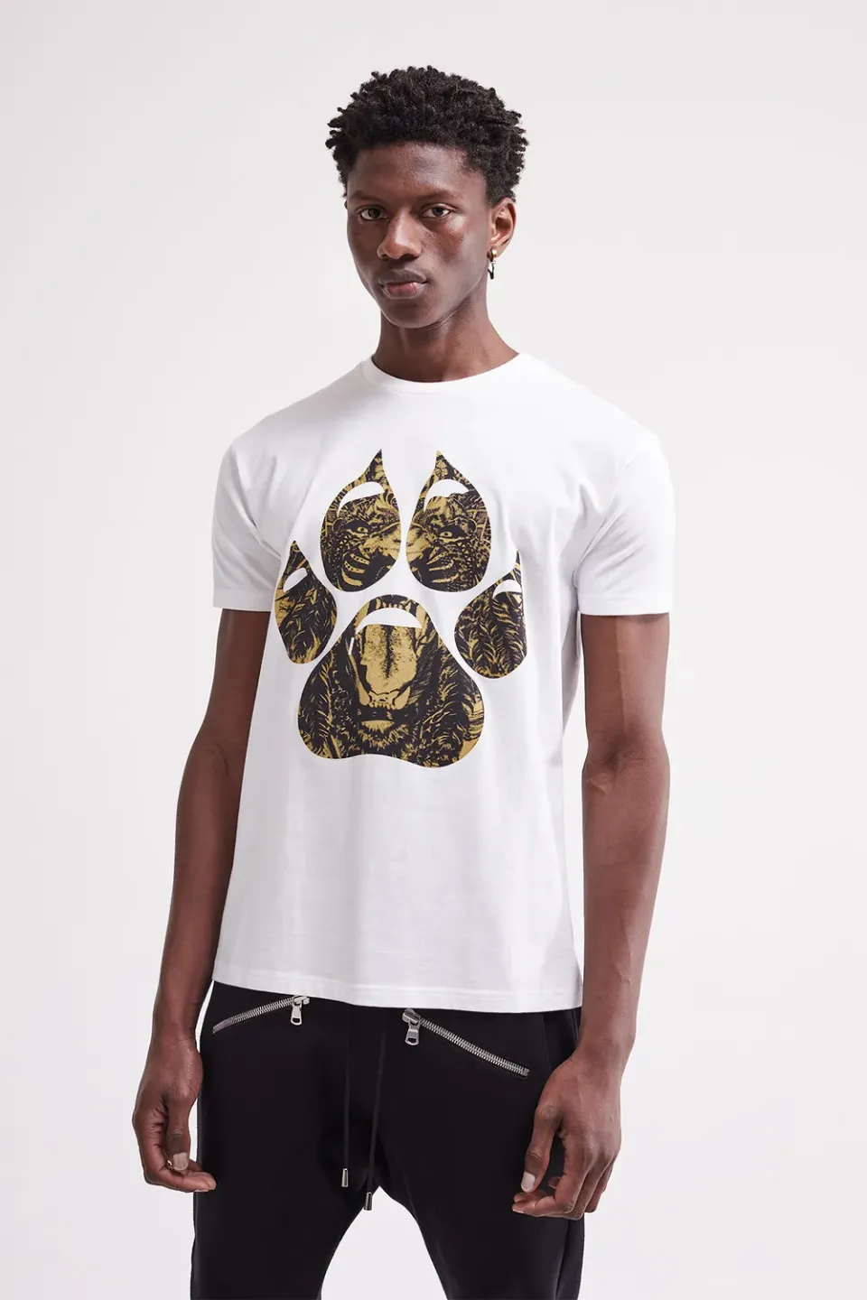 French Deal Scratch t-shirt coton patte lion