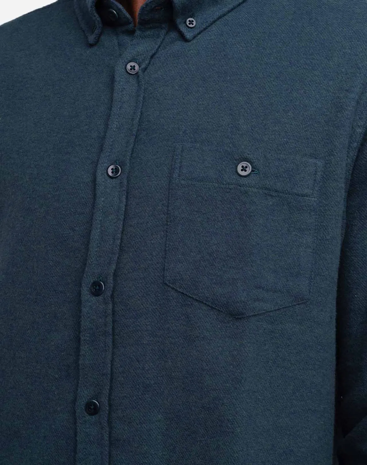 OLOW Classico Strato chemise flanelle vert canard