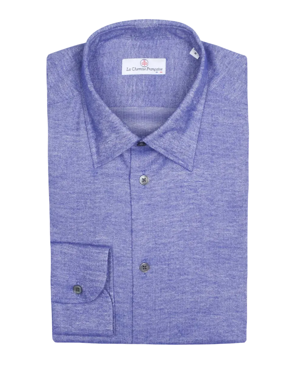La Chemise Française Chevrons chemise homme violette