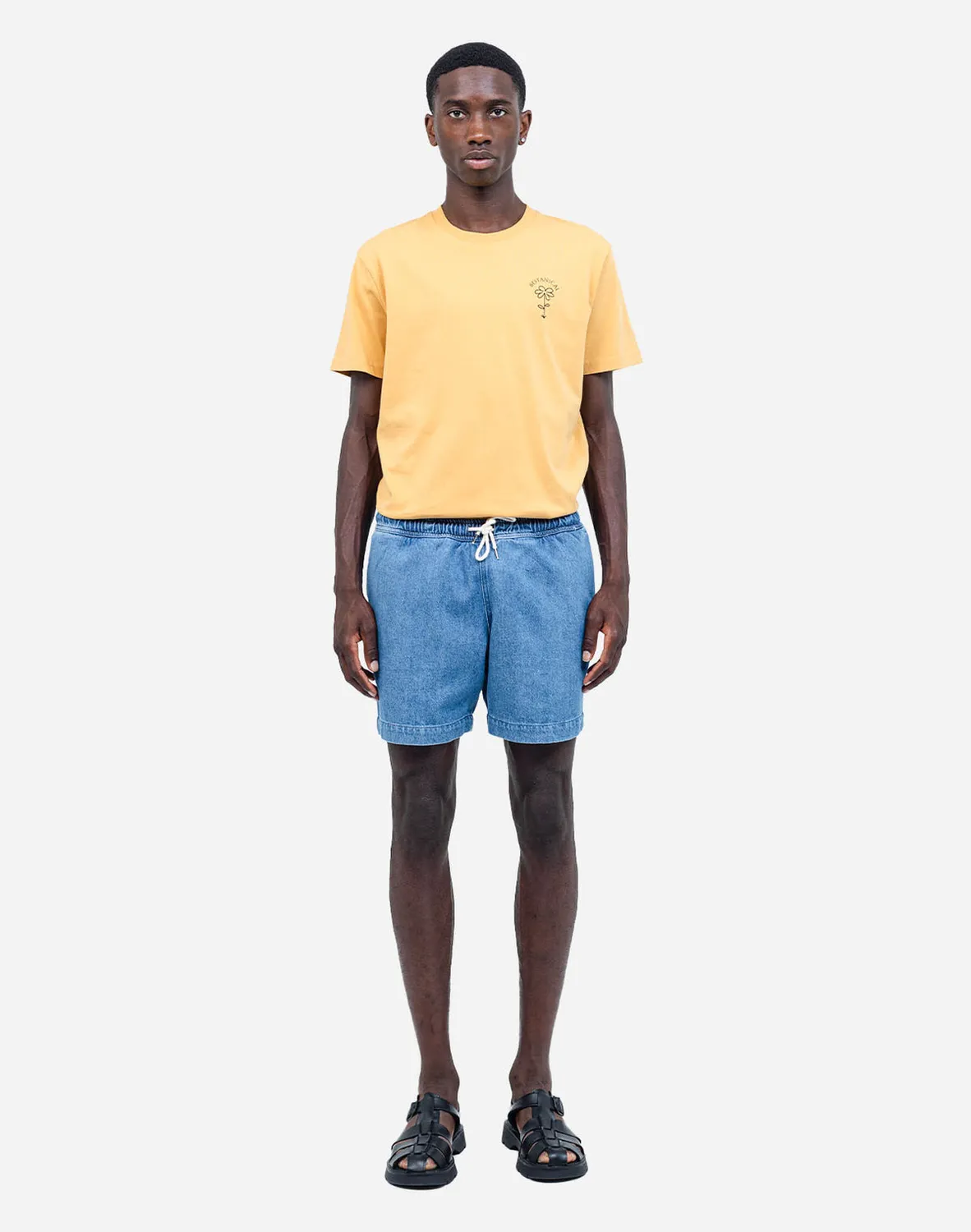 Olow Bodhi short denim clair coton recyclé
