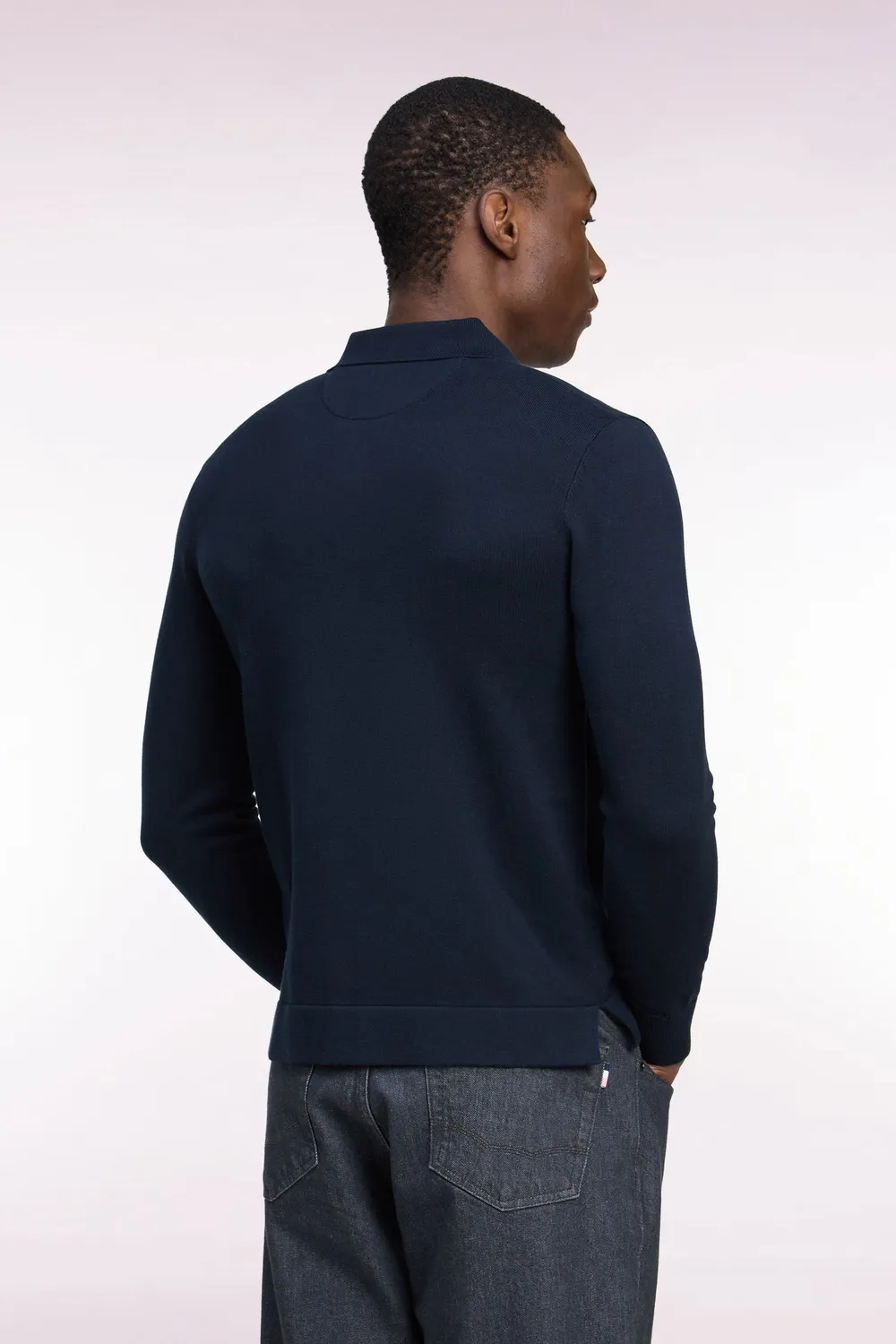 Eden Park Après-Match cardigan zippé marine coton viscose