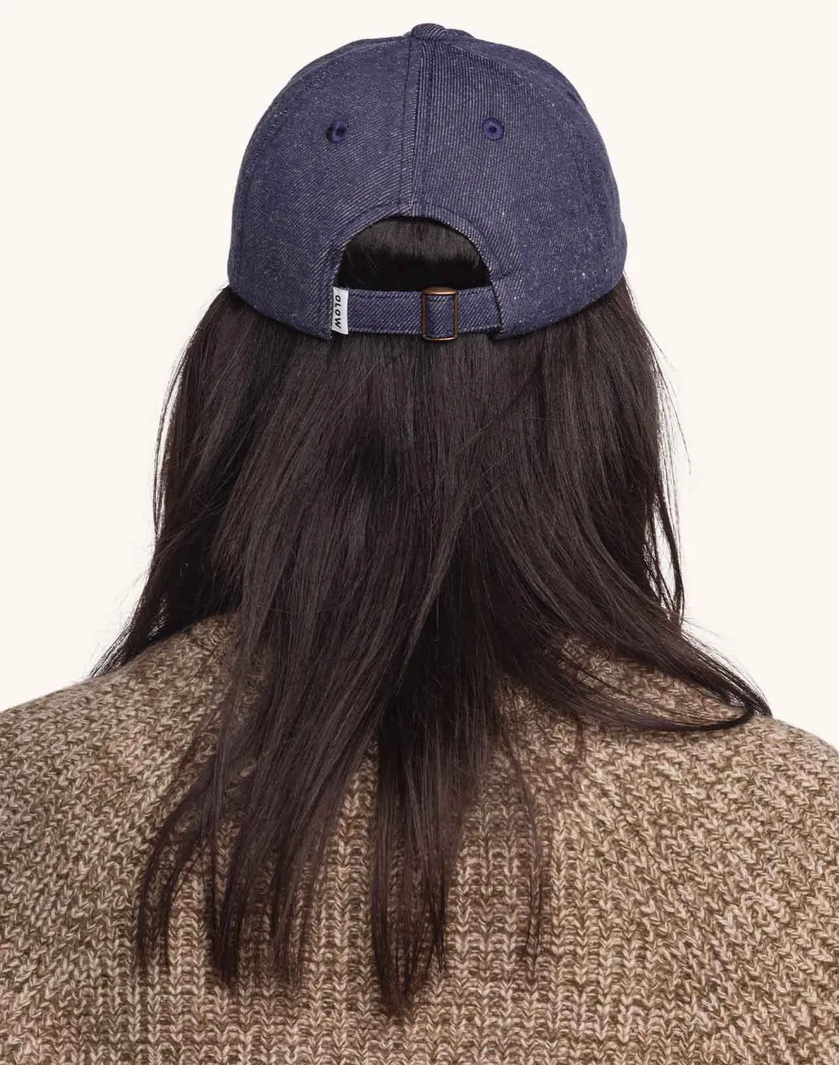 OLOW Six Panel Free Mind casquette denim bleu