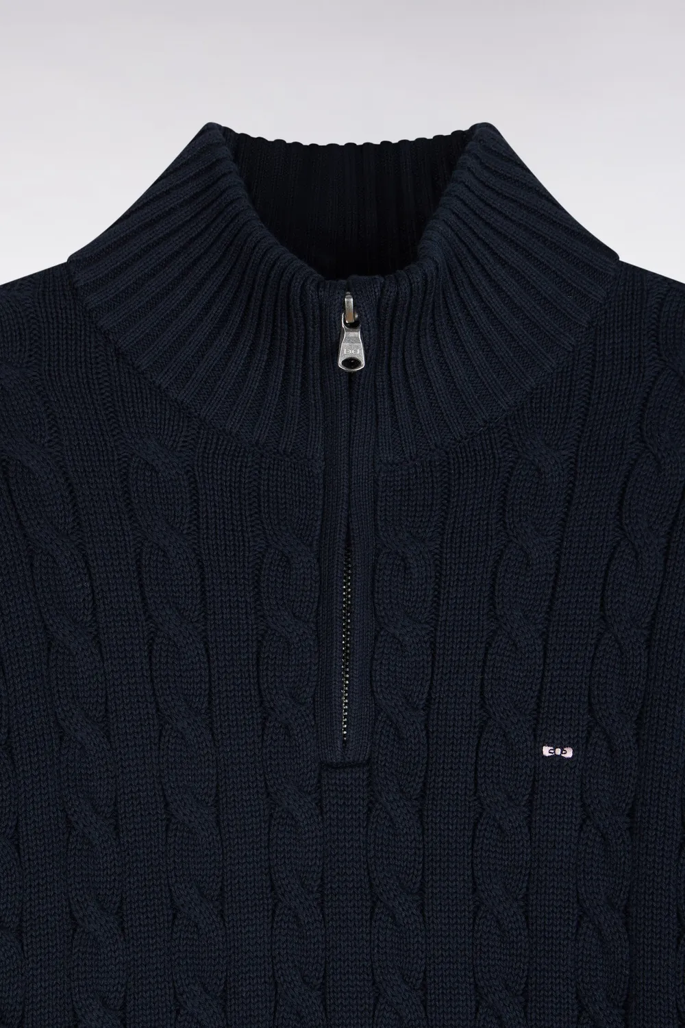 Eden Park pull torsades col camionneur coton marine homme