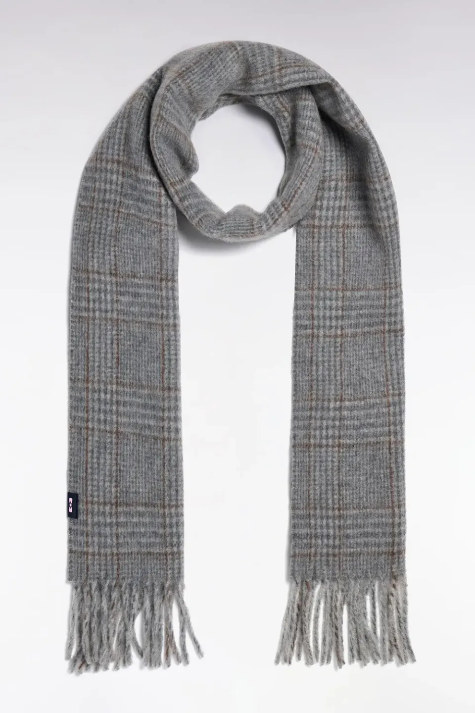 Eden Park écharpe grise homme franges taille unique