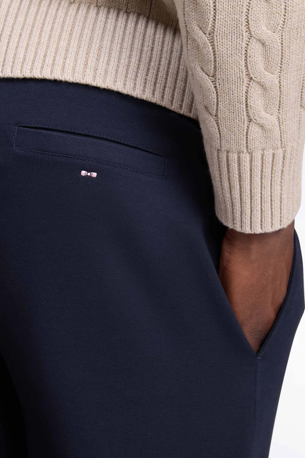 Eden Park jogging interlock coton marine droit