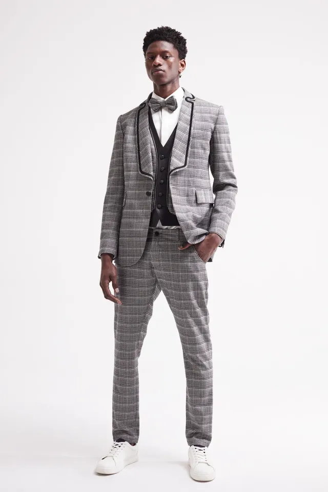 French Deal Sensation pantalon laine cuir homme
