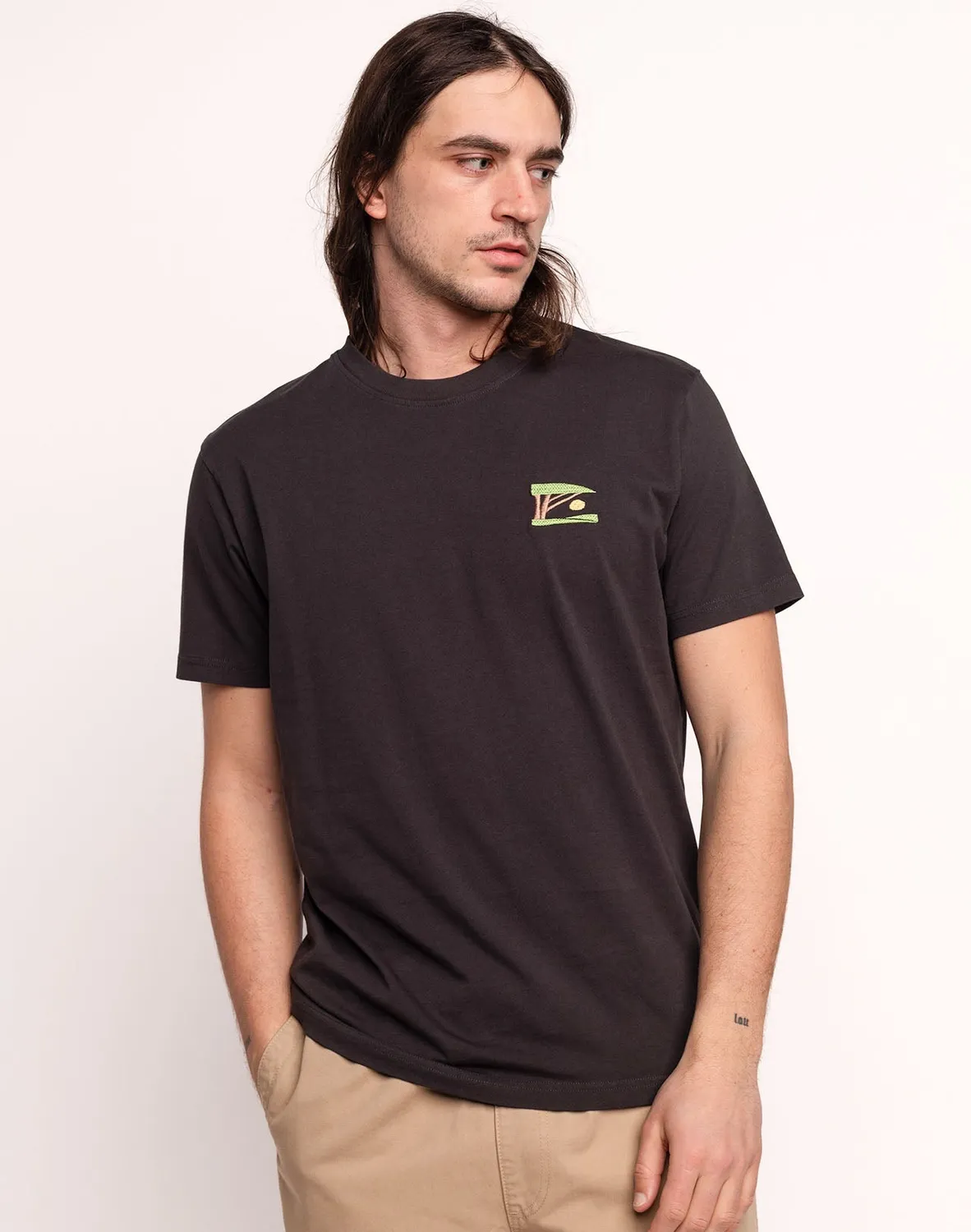 OLOW Sunset t-shirt noir carbone bio