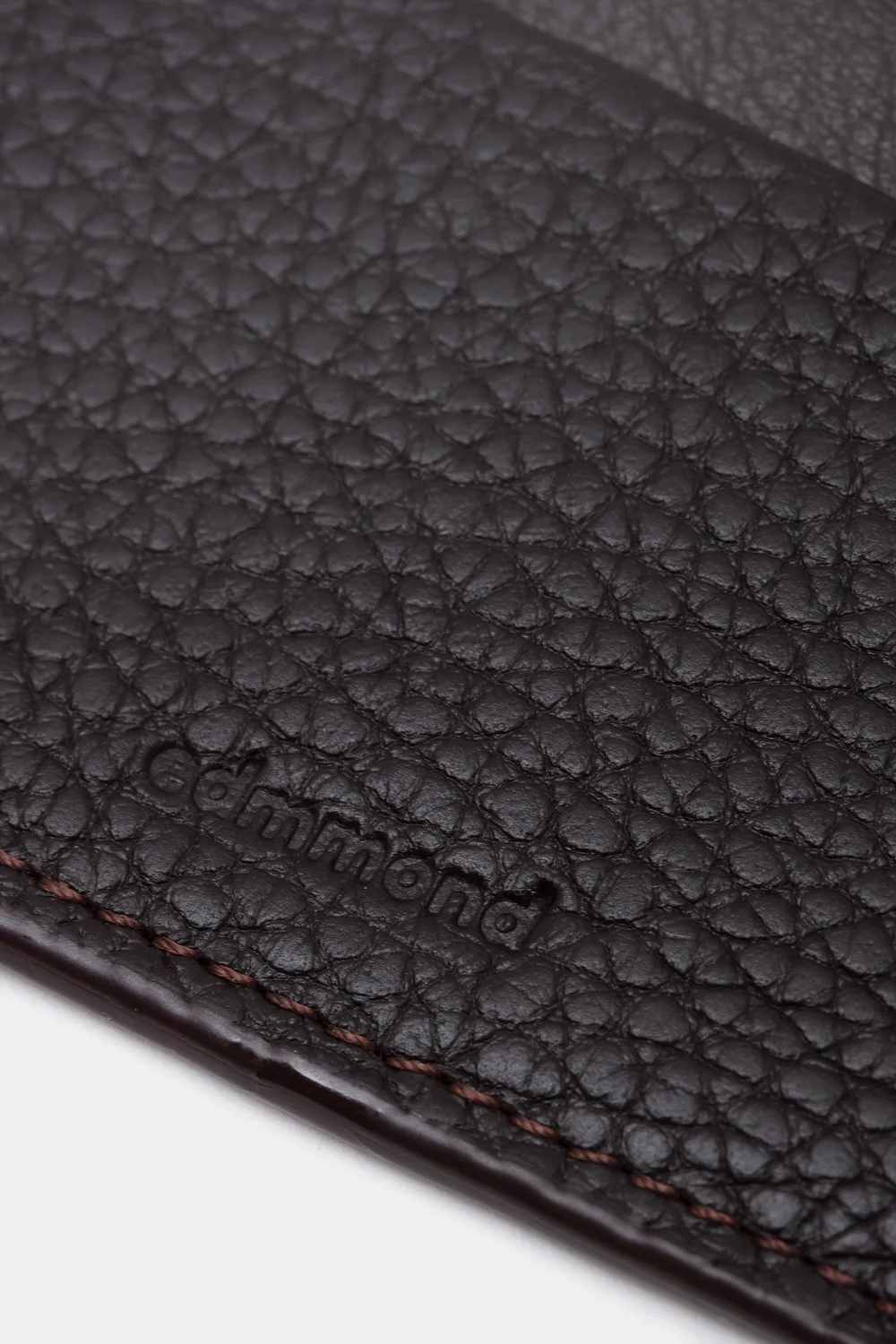 Edmmond Studios Fold porte-cartes cuir marron chocolat