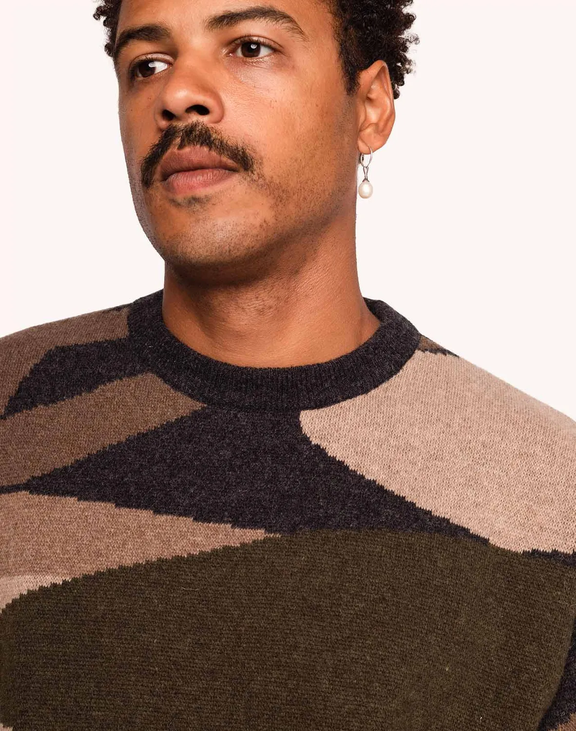 OLOW Pinhal pull laine mérinos multicolore