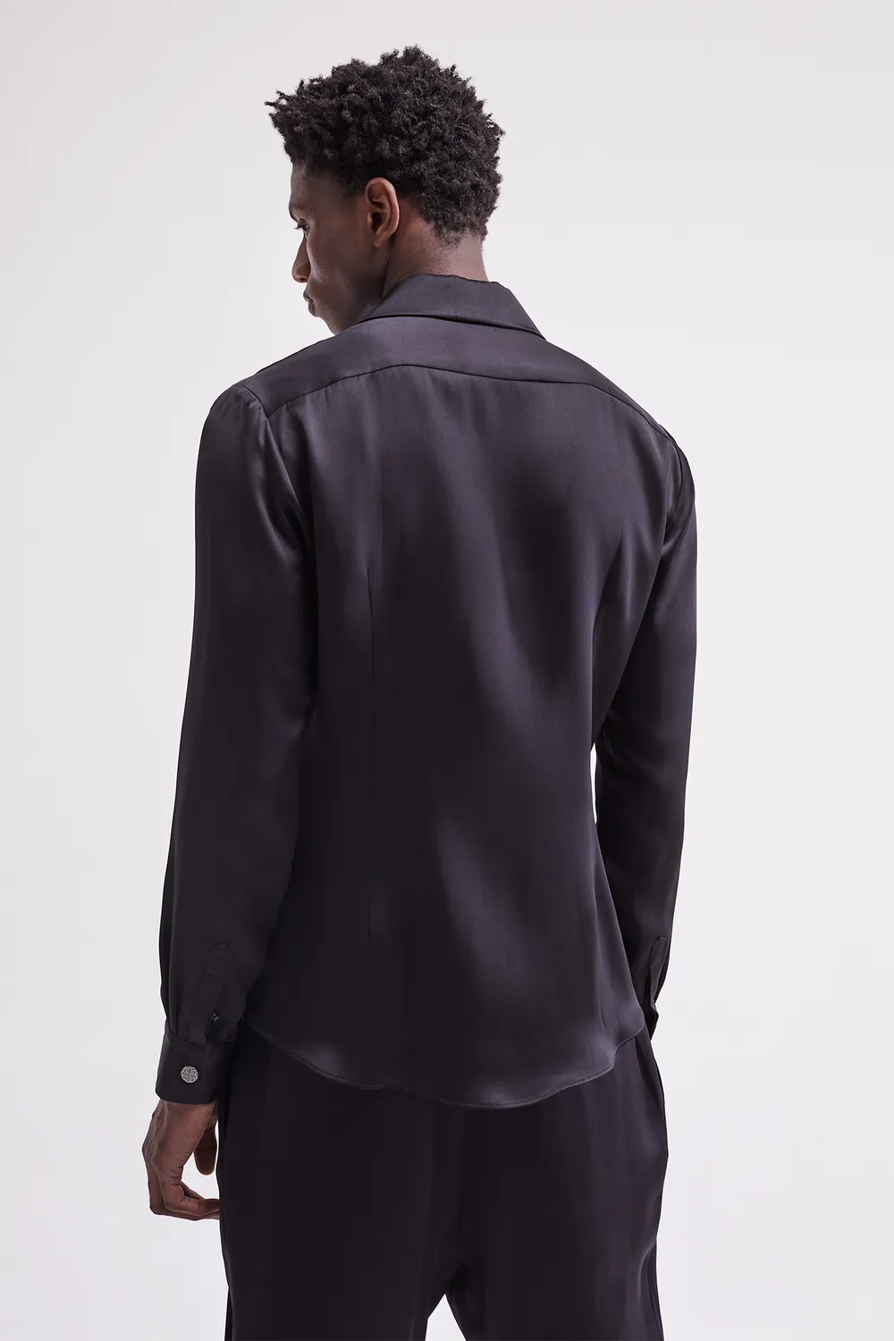 French Deal Prestige chemise soie col châle homme