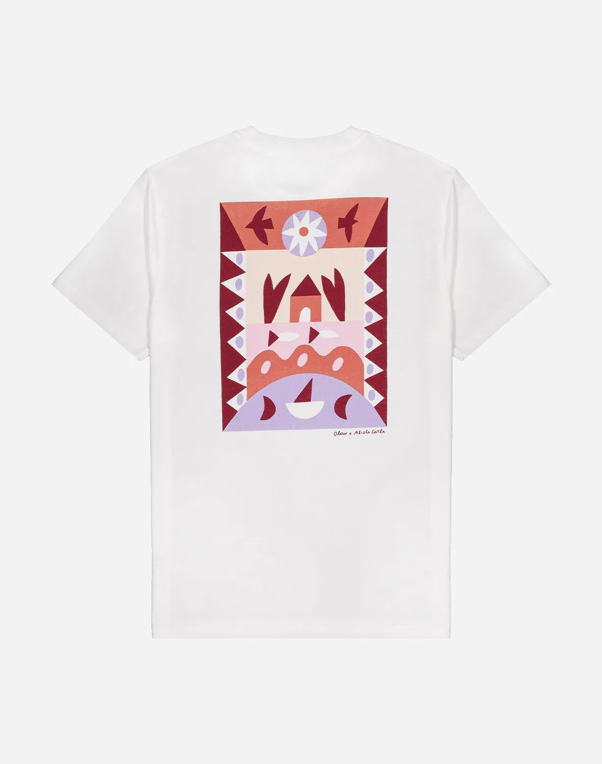 Olow Saloum t-shirt écru coton bio