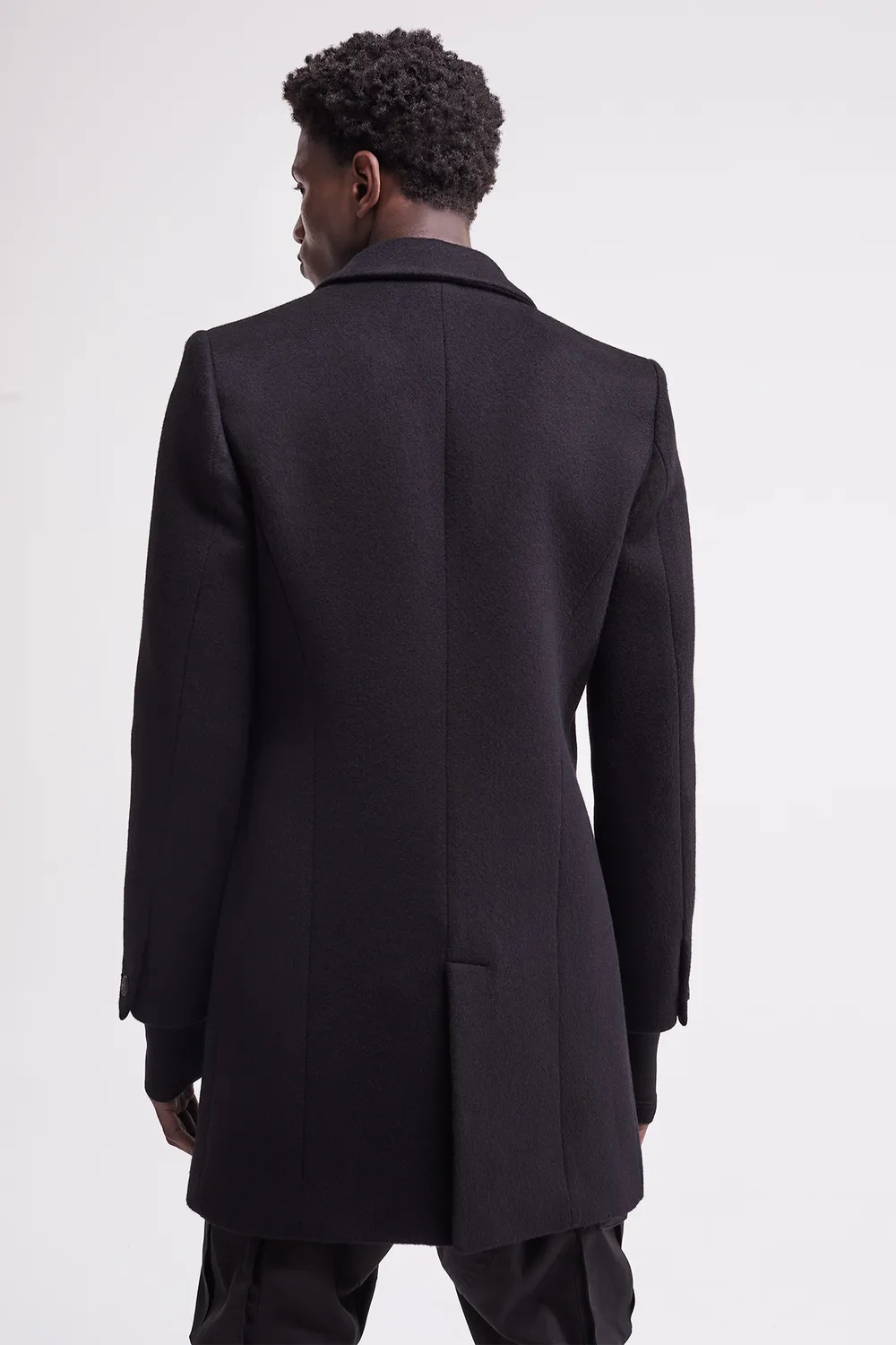 French Deal French Coat manteau cachemire noir