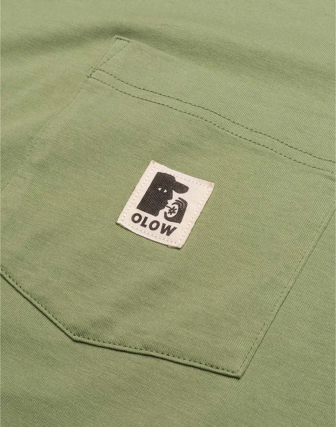 Olow Japo t-shirt ample vert sauge coton bio