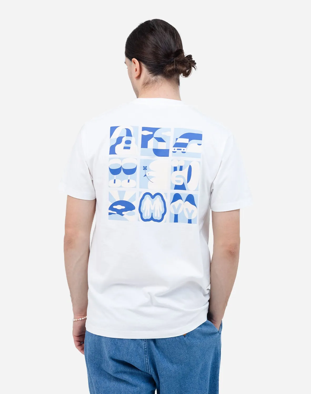 OLOW Good Time t-shirt écru coton bio brodé
